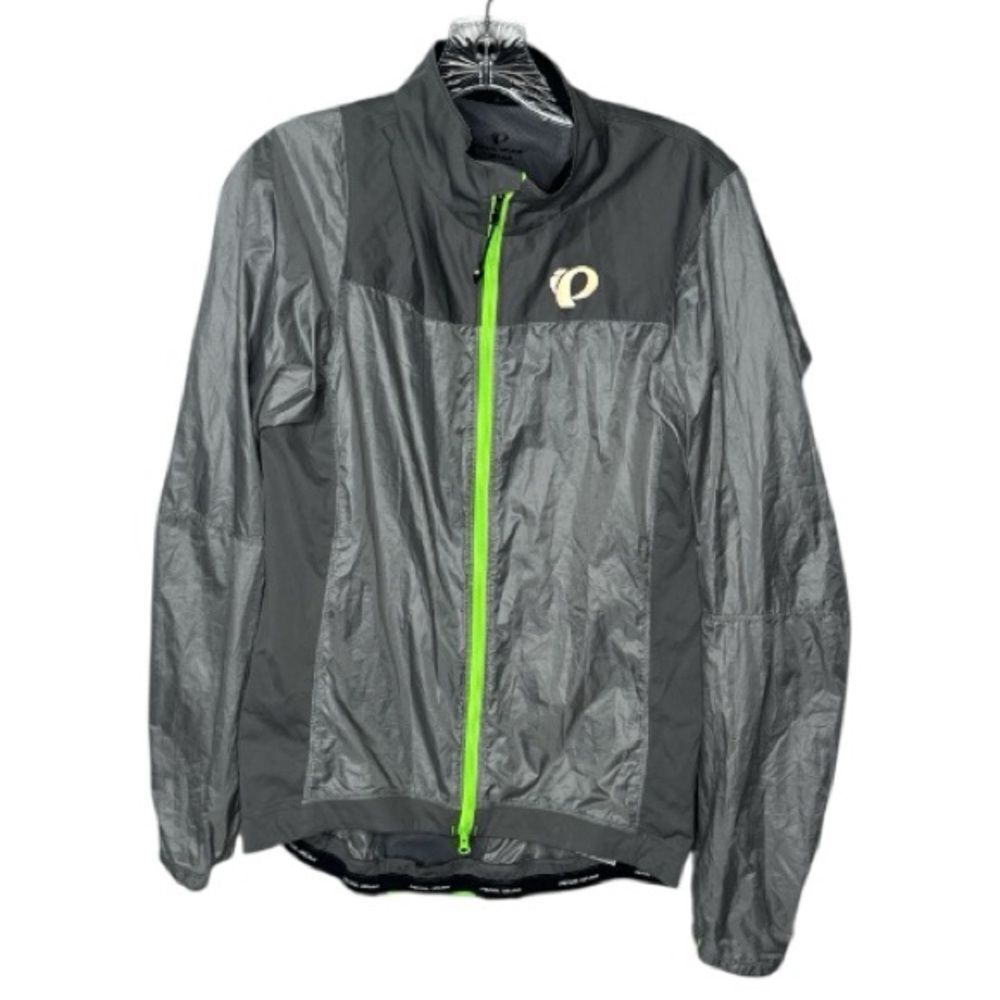 Pearl Izumi P.R.O. Barrier Lite Form Fit Men's Gray Jacket/ Neon Accents. Lg.